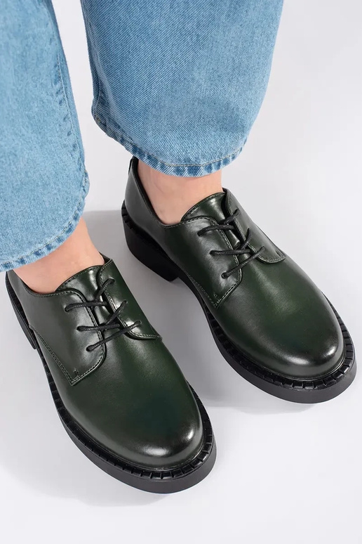 Bottines vertes à petit talon Sergio...