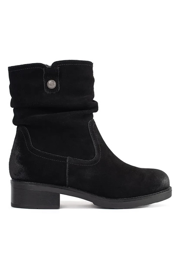 Bottines Noires En Cuir...