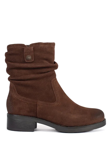 Bottines Marron En Cuir...