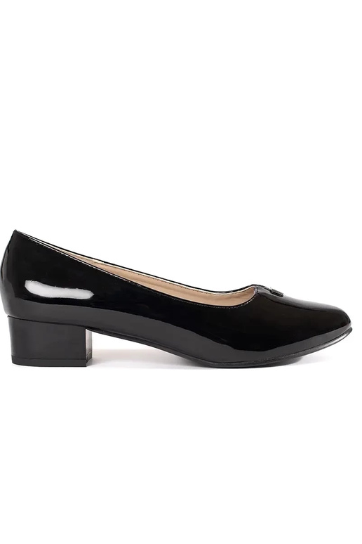 Talons hauts noirs effet vernis à...