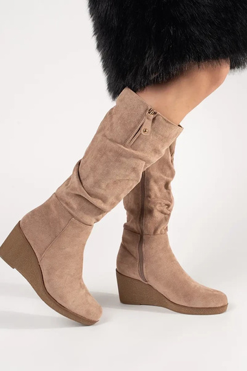 Bottes marron en daim... 2