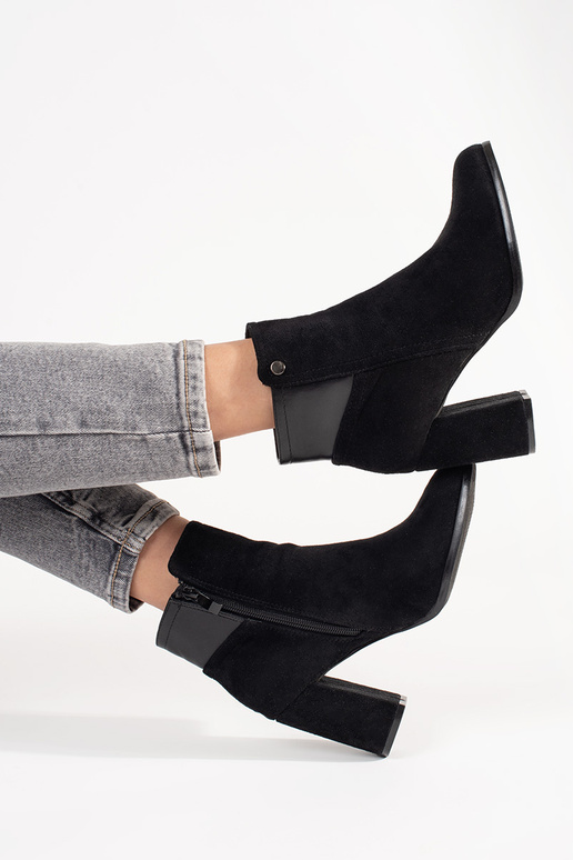 bottines en daim noires bottines en daim noires