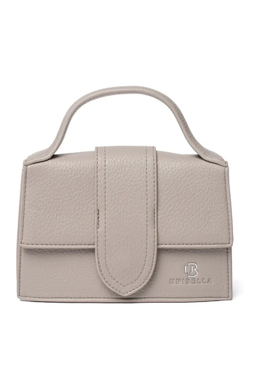 Petit sac gris avec poignée