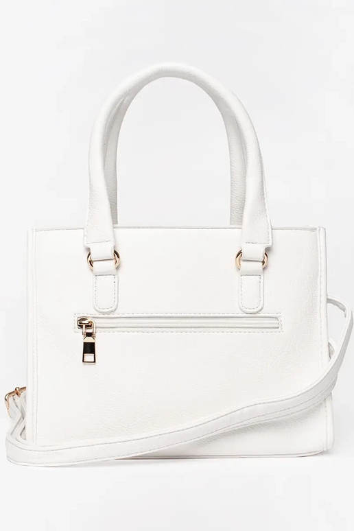 Sac blanc avec fermeture éclair Sac blanc avec fermeture éclair