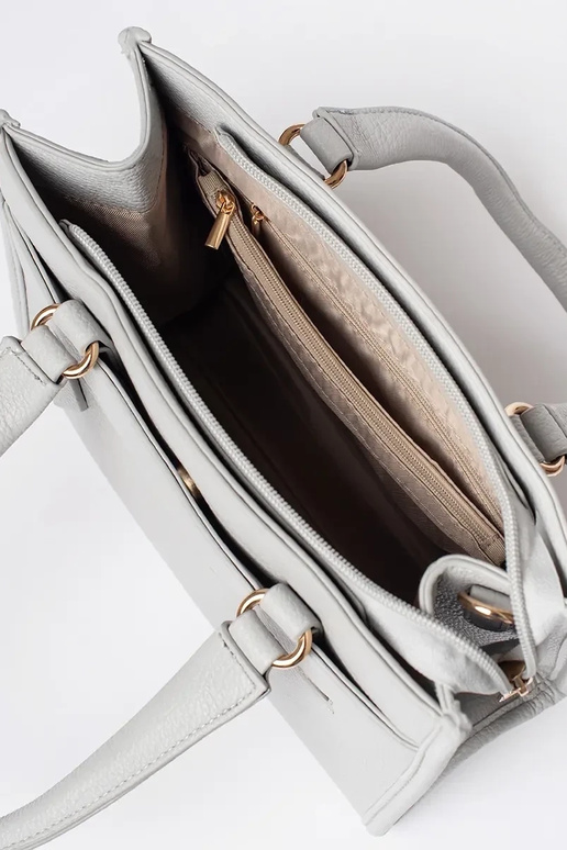 Sac avec fermeture éclair couleur grise Sac avec fermeture éclair couleur grise