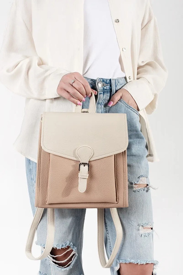 Sac à dos couleur ivoire 2