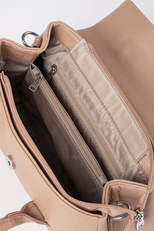 Sac à main couleur sable avec...