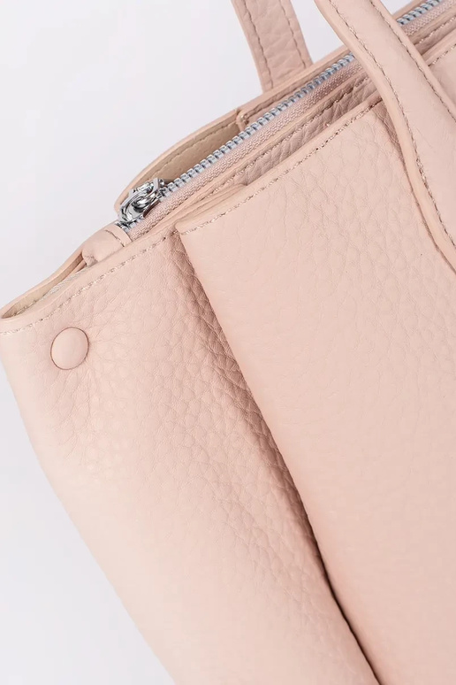 sac shopper en éco cuir rose