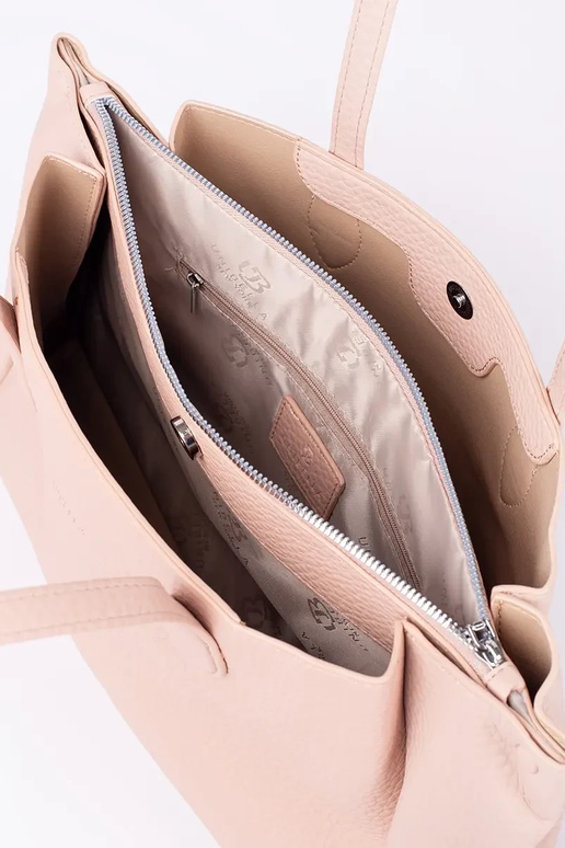 sac shopper en éco cuir rose