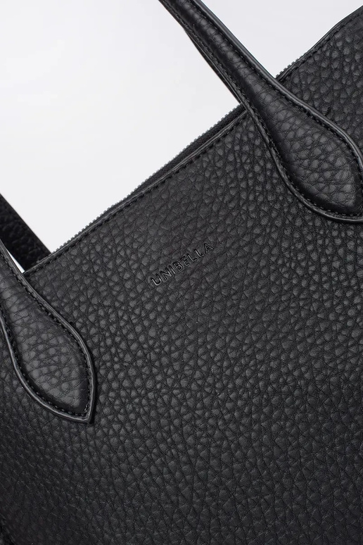 sac shopper en éco cuir noir