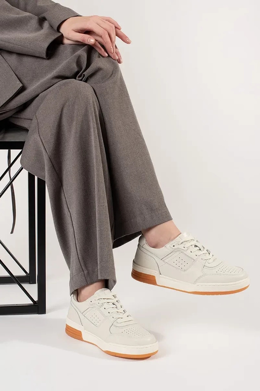 Baskets avec plateforme couleur ivoire