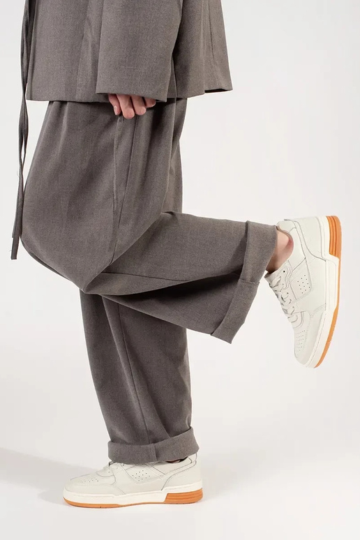 Baskets avec plateforme couleur ivoire