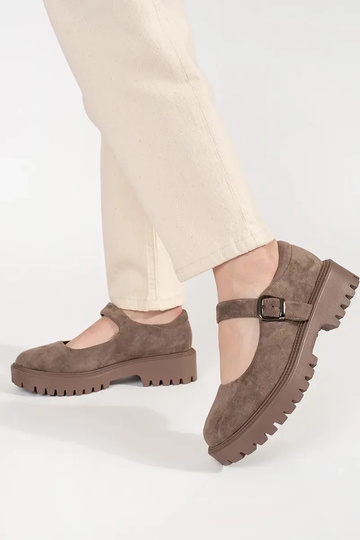 Mocassins en daim beige... 2