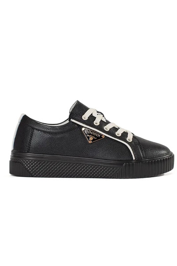 Baskets en cuir couleur...