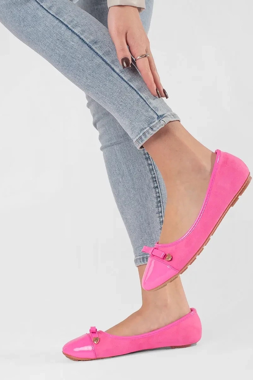 Ballerines plates roses en vernis... Ballerines plates roses en vernis...