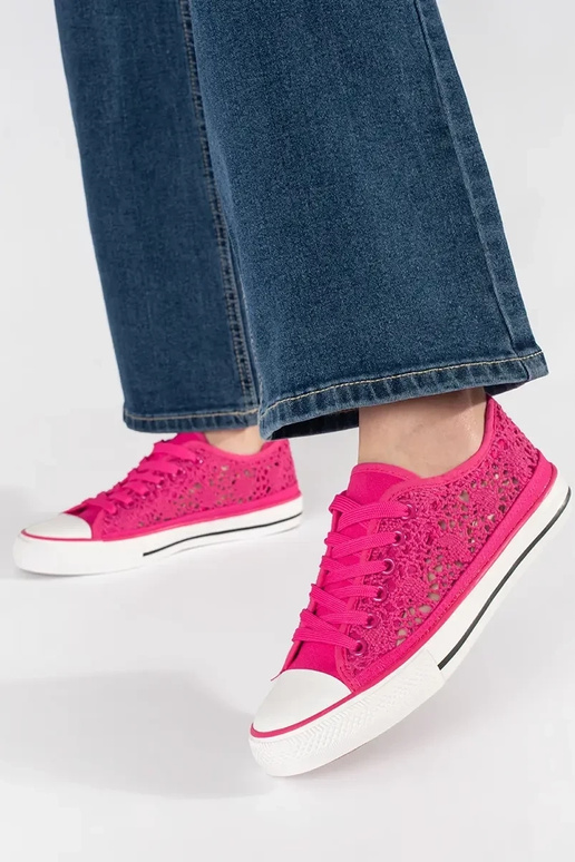 Bottes ajourées roses Bottes ajourées roses