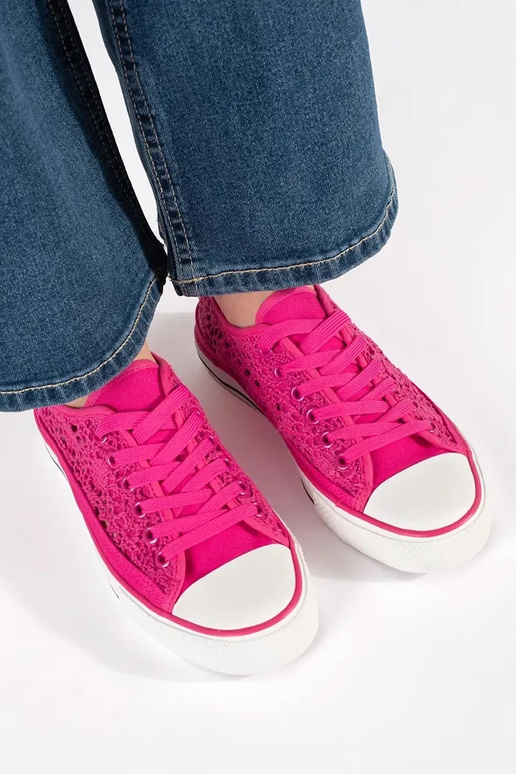 Bottes ajourées roses Bottes ajourées roses