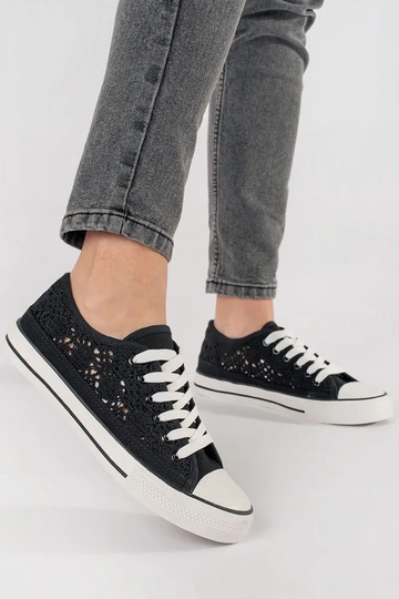 Bottes ajourées noires 2