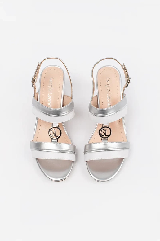 Sandales à talon argenté Sergio Leone Sandales à talon argenté Sergio Leone