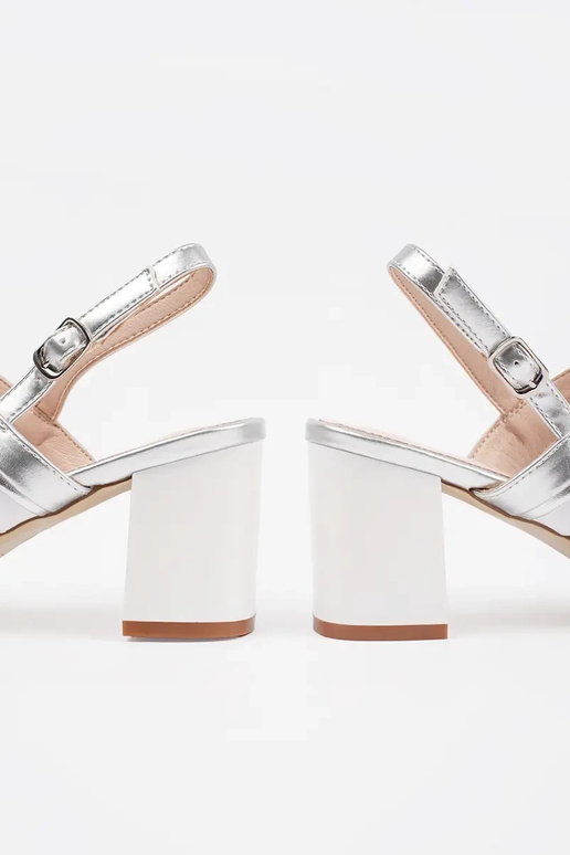 Sandales à talon argenté Sergio Leone Sandales à talon argenté Sergio Leone