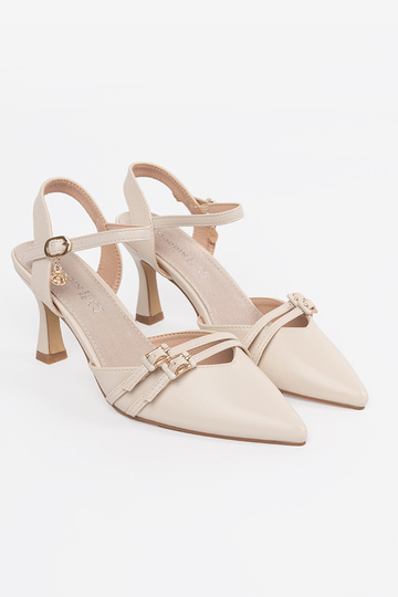 Escarpins couleur ivoire 2