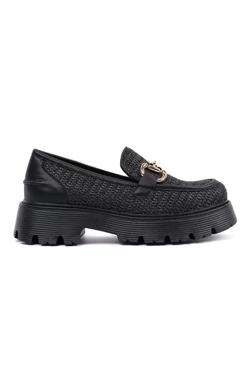 Mocassins noirs à...