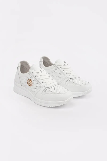 baskets blanches en cuir... 2