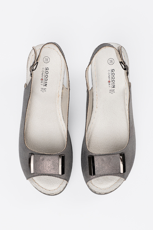 Sandales grises pour femmes à talon... Sandales grises pour femmes à talon...