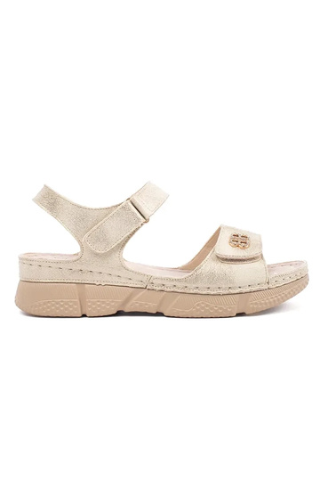 sandales dorées pour femmes
