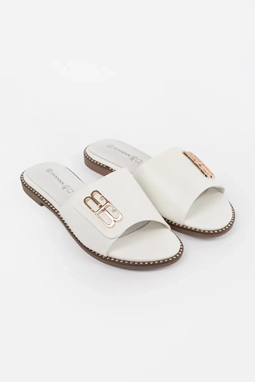 pantoufles blanches pour... 2