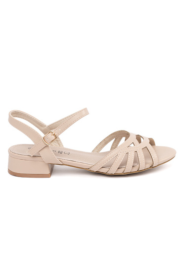 Sandales couleur sable