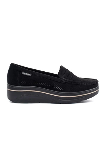 mocassins noirs sur semelle...