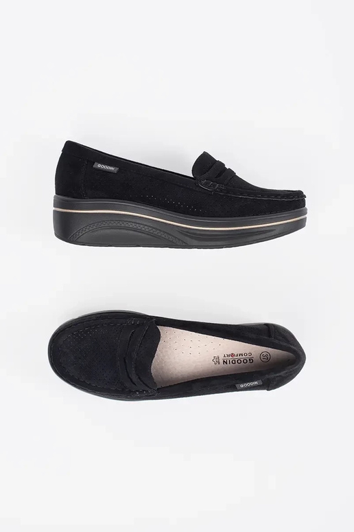 mocassins noirs sur semelle épaisse mocassins noirs sur semelle épaisse