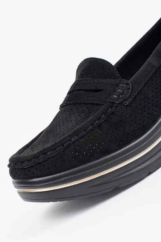 mocassins noirs sur semelle épaisse mocassins noirs sur semelle épaisse