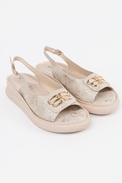 Sandales brun foncé grisâtre avec...