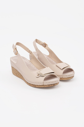 Sandales couleur ivoire à... 2