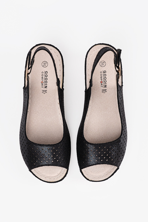 Sandales ajourées noires