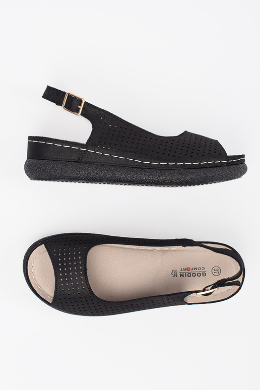 Sandales confortables couleur noire