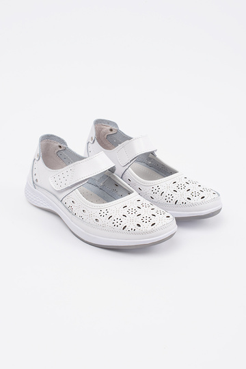 Sandales blanches en cuir à... 2