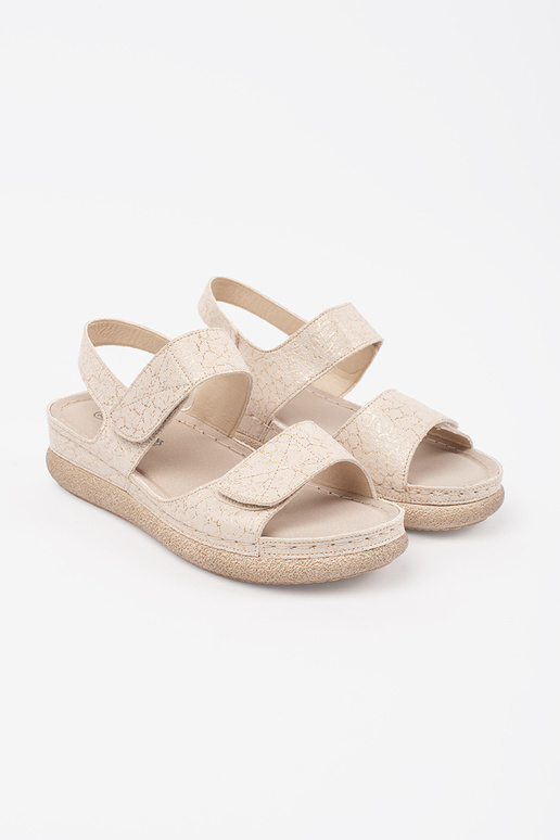 Sandales ivoire pour femmes Velcro Sandales ivoire pour femmes Velcro
