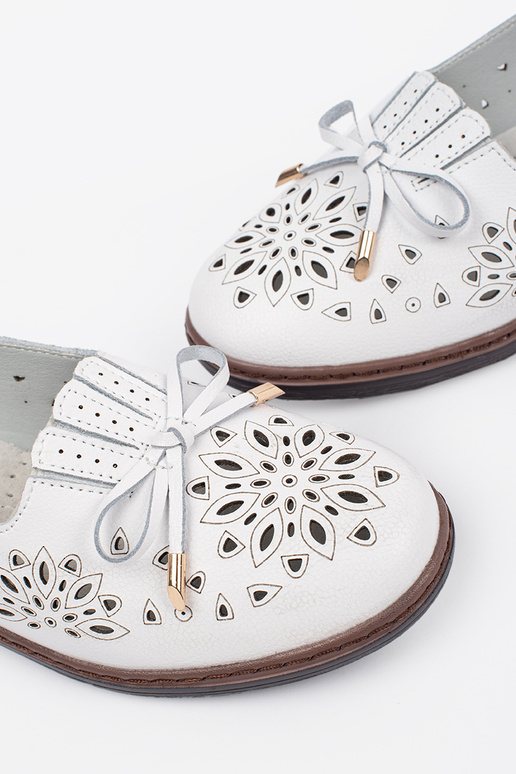Mocassins ajourés couleur sable