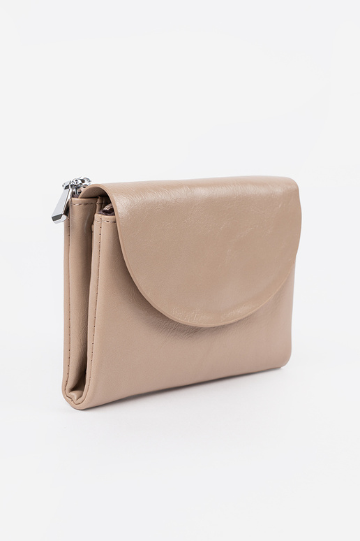 Portefeuille femme couleur sable vif