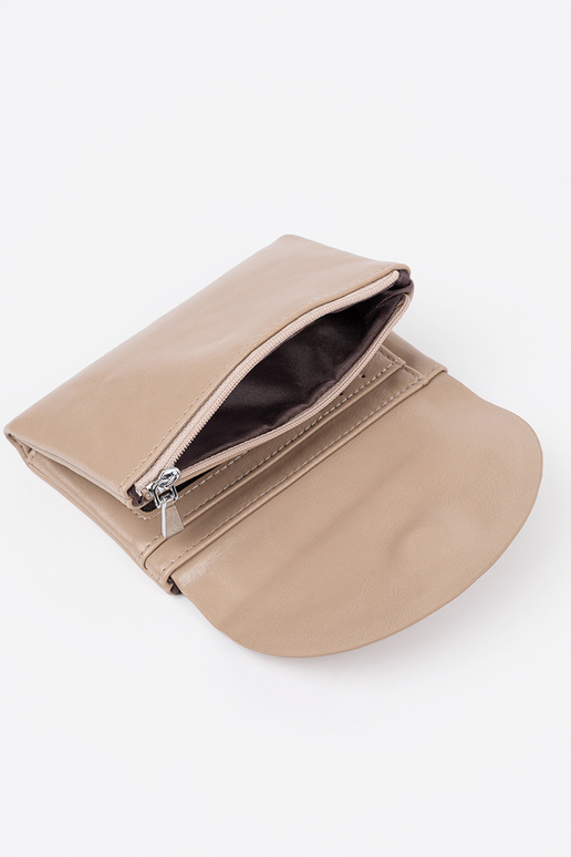 Portefeuille femme couleur sable vif