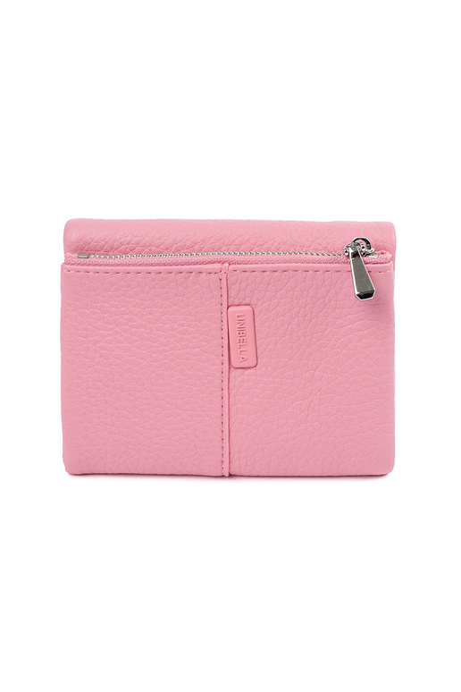 Portefeuille féminin rose en simili cuir