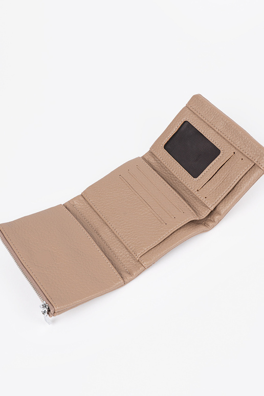 Portefeuille beige pour femme en... Portefeuille beige pour femme en...