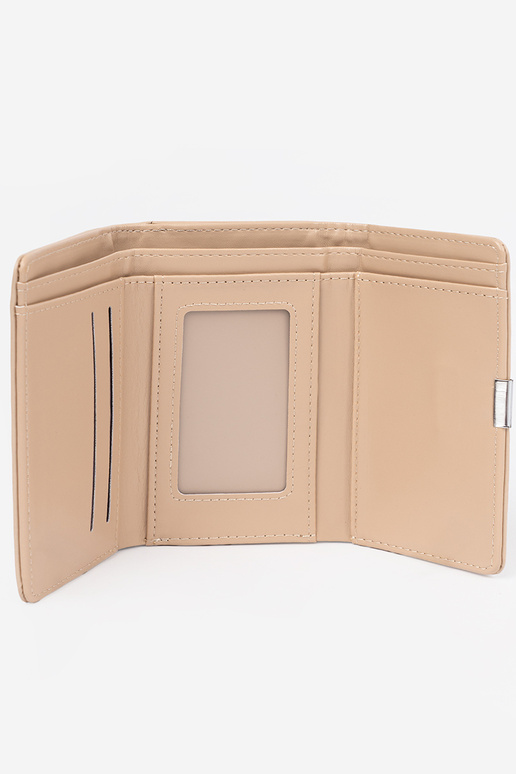 Portefeuille beige pour femme en... Portefeuille beige pour femme en...