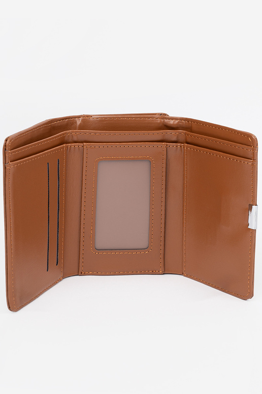 Portefeuille féminin marron en simili... Portefeuille féminin marron en simili...