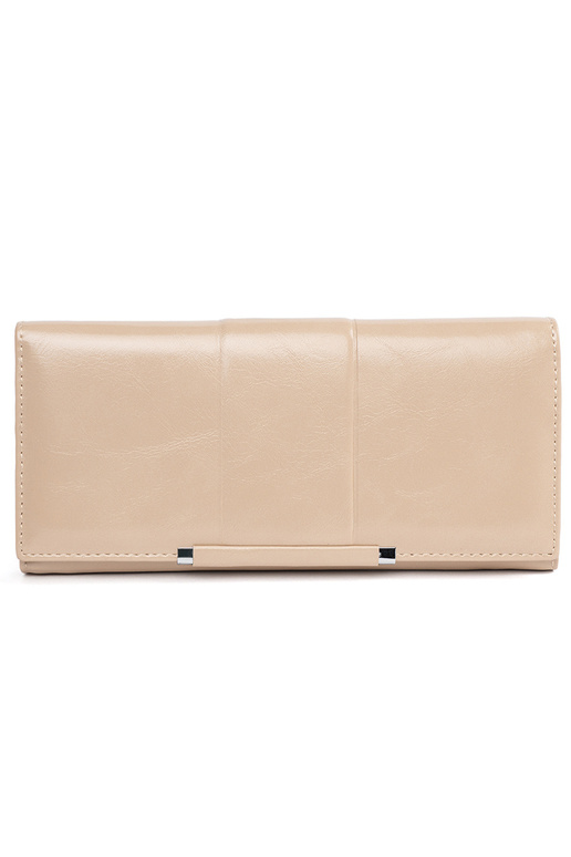 Portefeuille élégant beige pour femme Portefeuille élégant beige pour femme