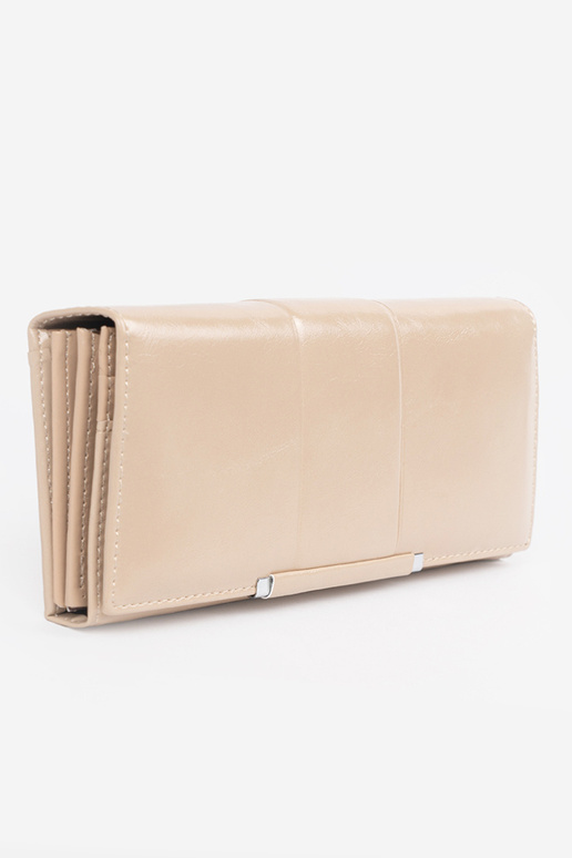 Portefeuille élégant beige pour femme Portefeuille élégant beige pour femme