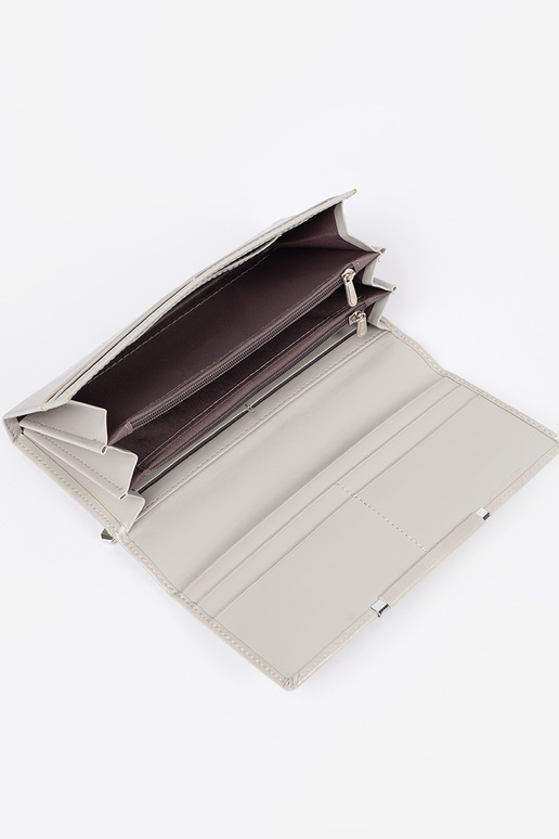 Portefeuille élégant gris pour femme